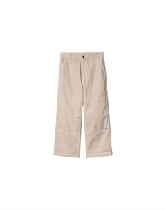 Джинсы с широкими штанинами и нашивкой с логотипом, хаки Carhartt wip