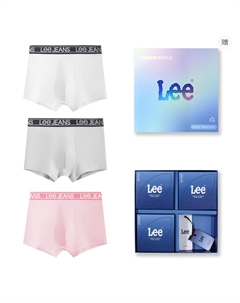 Комплект мужских трусов подарочный набор, розовый Lee