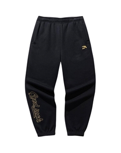 Спортивные штаны мужские базовые black/gold, черный/золотой Anta