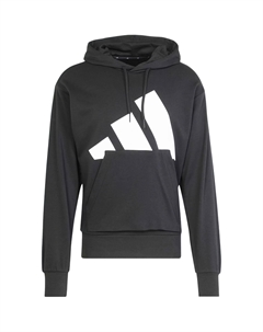 Худи French Terry с большим логотипом Essentials, черный/белый Adidas