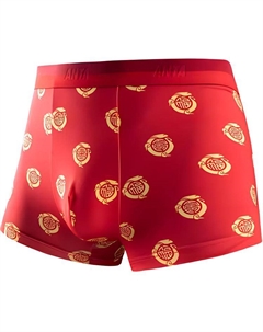 Боксеры Life Collection мужские 1 упаковка принт, красный Anta
