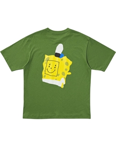 Футболка X Cpfm Spongebob Squarepants Ut Graphic, оливковый Uniqlo