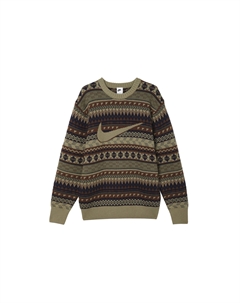 Свитер Life Fair Isle, оливковый Nike