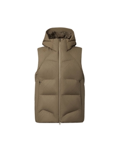 Тренировочная пуховая куртка мужская, темный хаки Descente