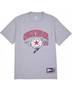 Футболка unisex Chucks RETRO COLLEGIATE GRAPHIC, серый Converse