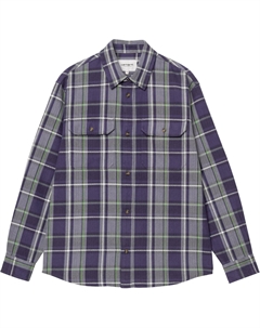 Длинный рукав Хобарт Рубашка Мужская, фиолетовый Carhartt wip