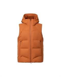 Тренировочная пуховая куртка мужская, коричневый Descente