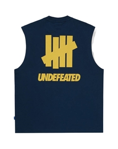 Майка-алкоголичка Unisex, синий Undefeated