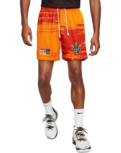 Мужские баскетбольные шорты Standard Issue из сетки (DV9607-834, цвет Magma Orange/Black), Magma Orange/Black Nike