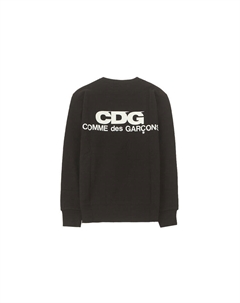 Свитшот Comme Des Garcons с принтом логотипа, черный Cdg