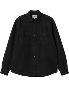Длинный рукав, рубашка Santa Fe, черный Carhartt wip
