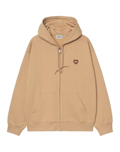 Толстовка с капюшоном и принтом сердца, Light Umber Carhartt wip