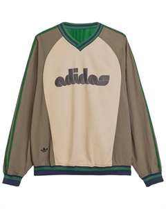 Adidas X Brain Dead Originals свитшот с цветными блоками и логотипом, серый/зеленый Adidas originals