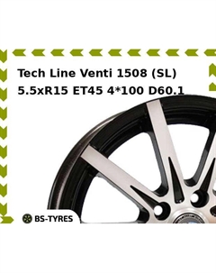 Колесный диск Tech Line Tech-line Venti 1508 (SL) 5.5xR15 ET45 4*100 D60.1 Tech line