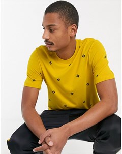 Желтая футболка с принтом Nike sb