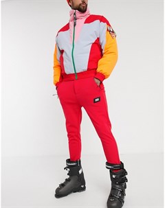 Красные облегающие горнолыжные брюки Asos 4505