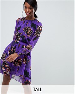 Фиолетовое платье с цветочным принтом Y.a.s tall