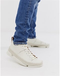 Белые кожаные кроссовки Trigenic Flex Clarks originals
