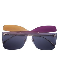 Массивные солнцезащитные очки Fendi eyewear