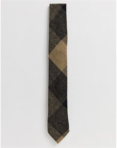 Светло коричневый галстук в клетку Twisted tailor