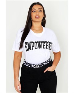 Плюс сайз футболка оверсайз Empowered Boohoo
