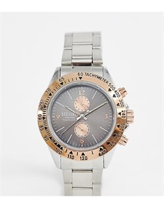 Наручные часы серебристого цвета с хронографом Inspired эксклюзивно для ASOS Reclaimed vintage