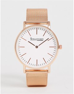 Золотисто розовые мужские часы Stratford