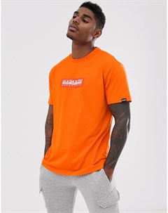 Оранжевая футболка Sox Napapijri
