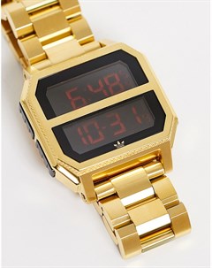 Золотистые наручные часы adidas Archive MR2 Adidas originals