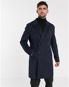 Пальто в полоску из высококачественной смесовой ткани Gianni feraud