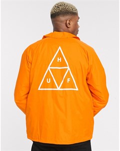 Оранжевая куртка с принтом Huf