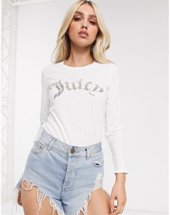 Белый лонгслив Juicy couture