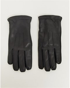 Классические кожаные перчатки French connection
