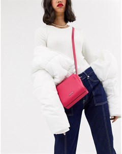 Розовая миниатюрная сумка через плечо Calvin klein