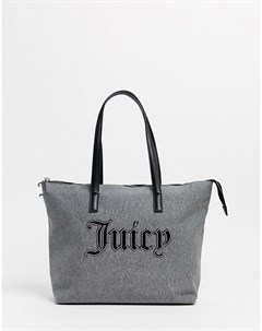 Серая сумка с логотипом Juicy couture