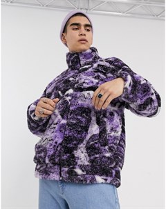 Фиолетовая куртка из искусственного меха Jaded Jaded london