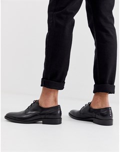 Черные кожаные туфли дерби со шнуровкой Essential Tommy hilfiger