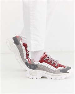 Красные кроссовки на массивной подошве Caterpillar Unisex Cat footwear
