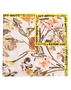 Платок с цветочным принтом и логотипом Off-white