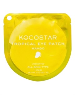 Патчи Tropicla Eye Patch Mango Single Гидрогелевые для Глаз Тропические Фрукты Манго 1 пара Kocostar