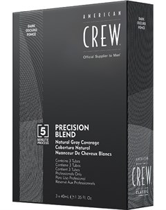 Краска для Седых Волос Precision Blend Темный Нарульный 2 3 3x40 мл American crew
