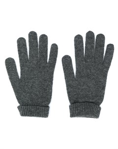 Трикотажные перчатки в рубчик Lamberto losani