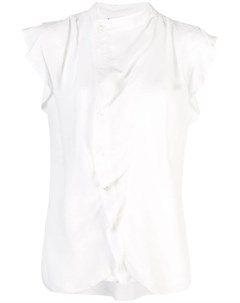 Блузка с асимметричной планкой и короткими рукавами Derek lam 10 crosby