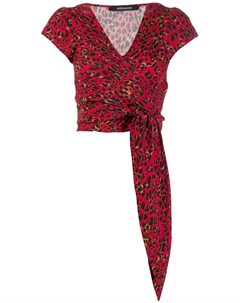 Блузка на завязке и леопардовым принтом Andamane