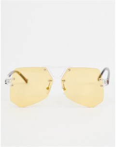 Желтые солнцезащитные очки маска 7x Очистить