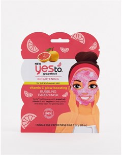 Листовая маска для лица Grapefruit Одноразовое использование Yes to