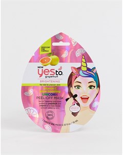 Одноразовая маска с экстрактом грейпфрута и витамина С от Glow Boosting Unicorn Yes to
