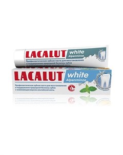 Лакалют зубная паста Уайт Альпийская мята 75мл Lacalut