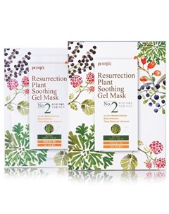 Маска для лица тканевая Иерихонская роза Resurrection Plant Soothing Gel Mask 30г Petitfee