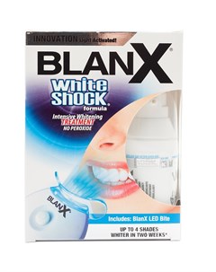 Бланкс White Shock Treatment Led Bit зубная паста отбеливающий уход 50 мл с световым активатором кап Blanx